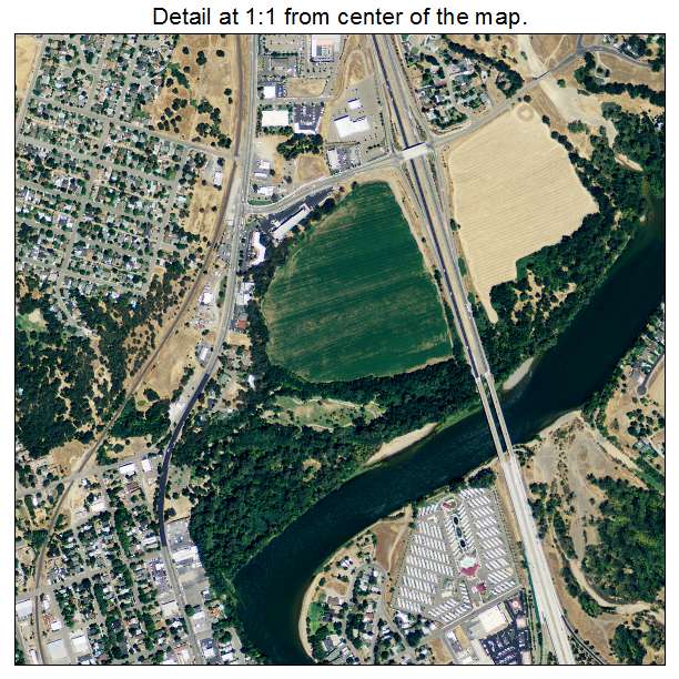 Red Bluff, California aerial imagery detail