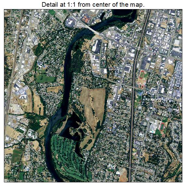 Redding, California aerial imagery detail