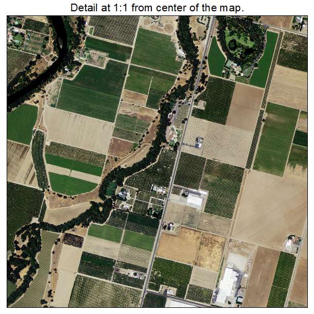 Reedley, California aerial imagery detail