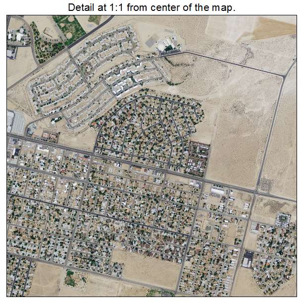 Ridgecrest, California aerial imagery detail