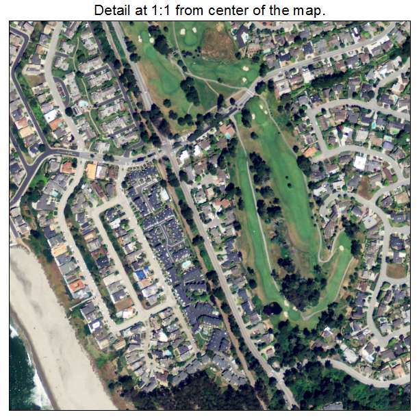 Rio del Mar, California aerial imagery detail