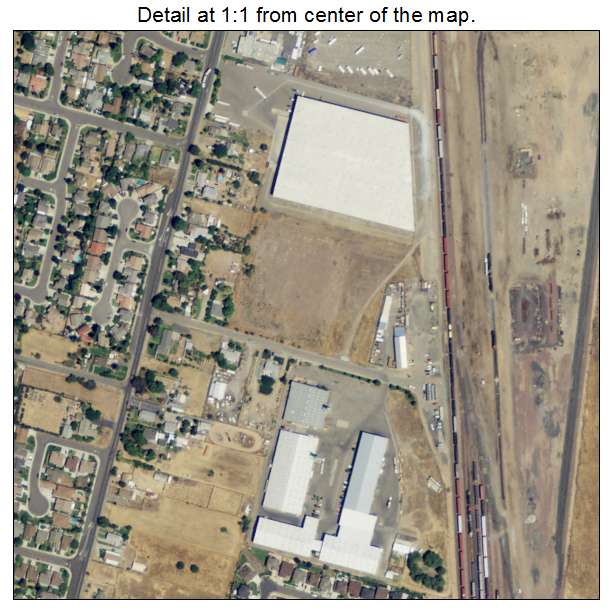 Riverbank, California aerial imagery detail