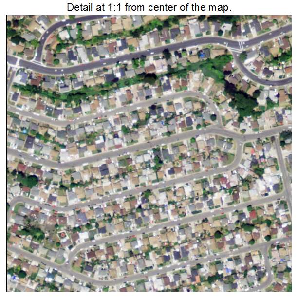 Rollingwood, California aerial imagery detail