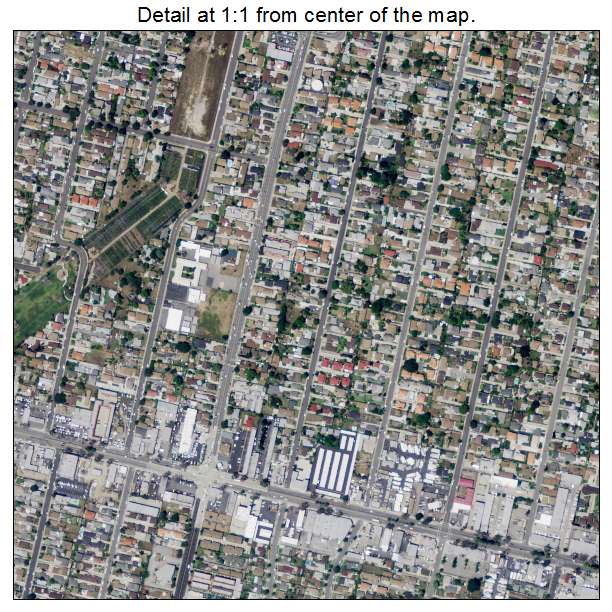 Rosemead, California aerial imagery detail