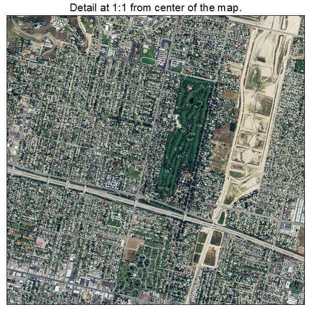 San Bernardino, California aerial imagery detail