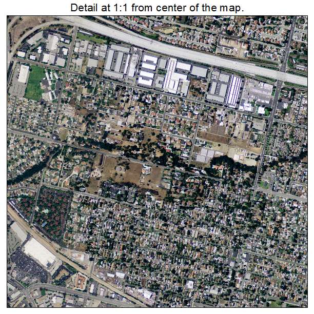 San Dimas, California aerial imagery detail