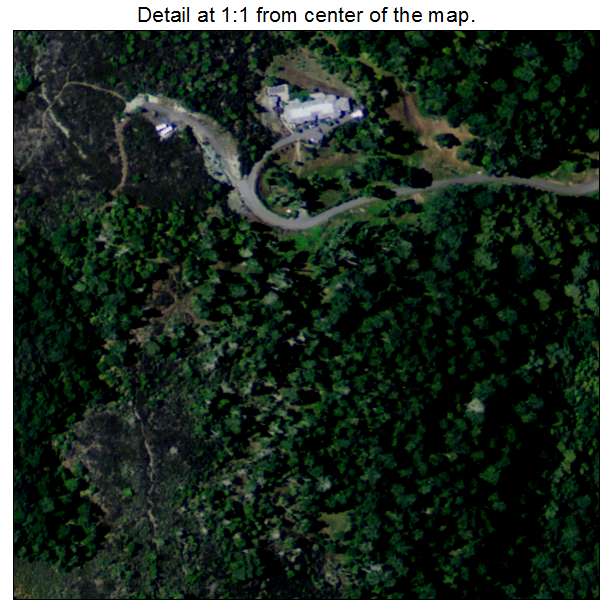 San Geronimo, California aerial imagery detail