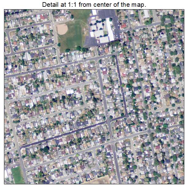 San Lorenzo, California aerial imagery detail
