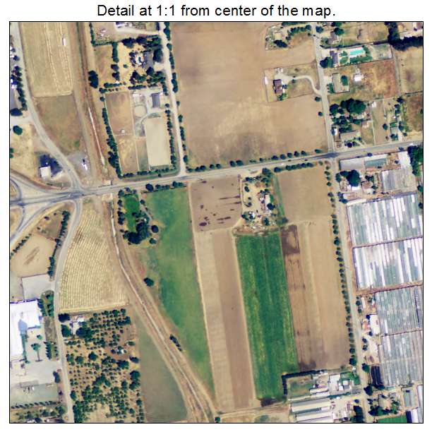 San Martin, California aerial imagery detail