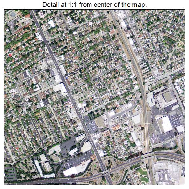San Mateo, California aerial imagery detail