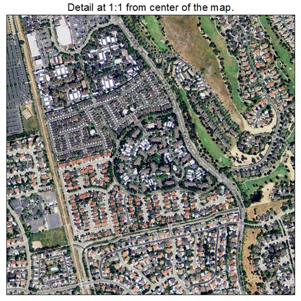 San Ramon, California aerial imagery detail