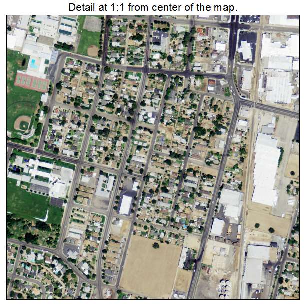 Sanger, California aerial imagery detail
