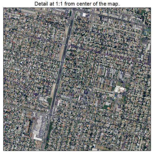 Santa Ana, California aerial imagery detail