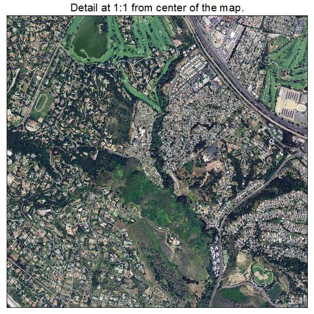 Santa Barbara, California aerial imagery detail