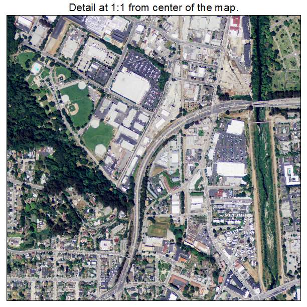 Santa Cruz, California aerial imagery detail