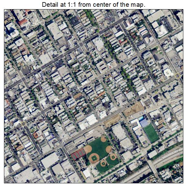 Santa Monica, California aerial imagery detail