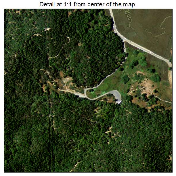 Santa Venetia, California aerial imagery detail