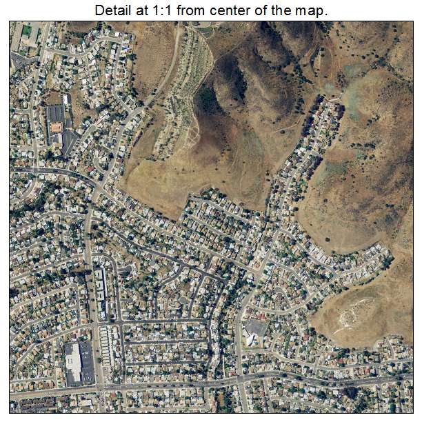 Santee, California aerial imagery detail