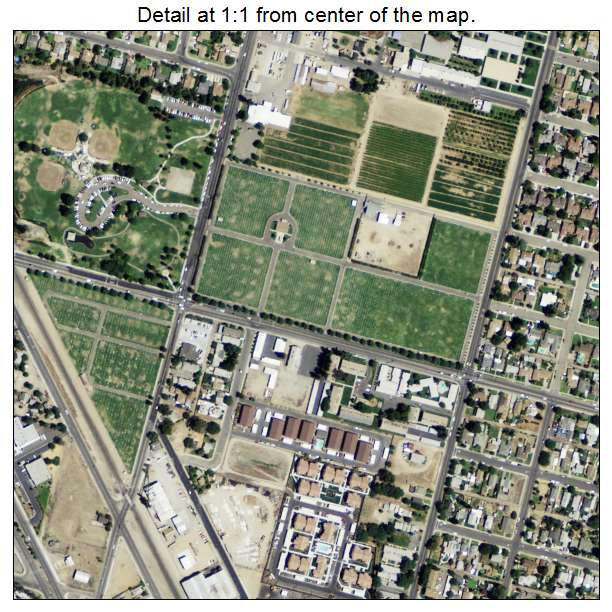 Selma, California aerial imagery detail