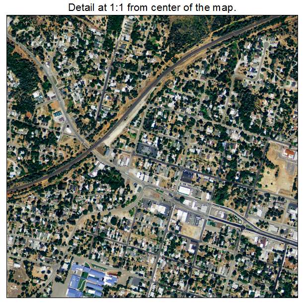 Shasta Lake, California aerial imagery detail