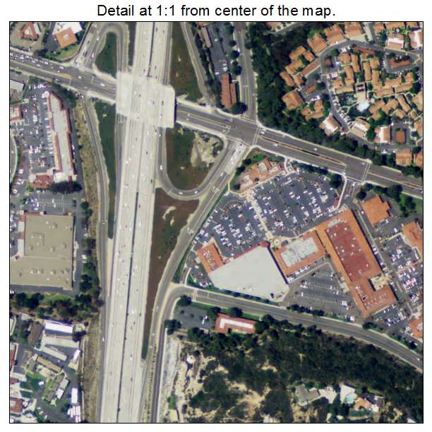 Solana Beach, California aerial imagery detail