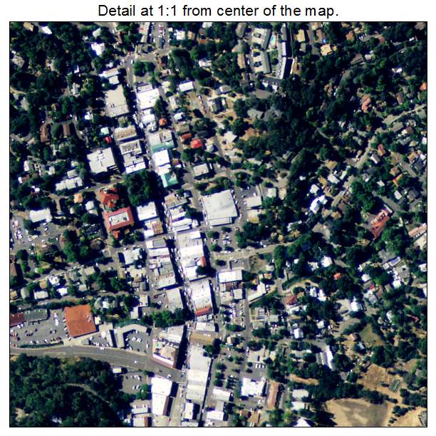 Sonora, California aerial imagery detail