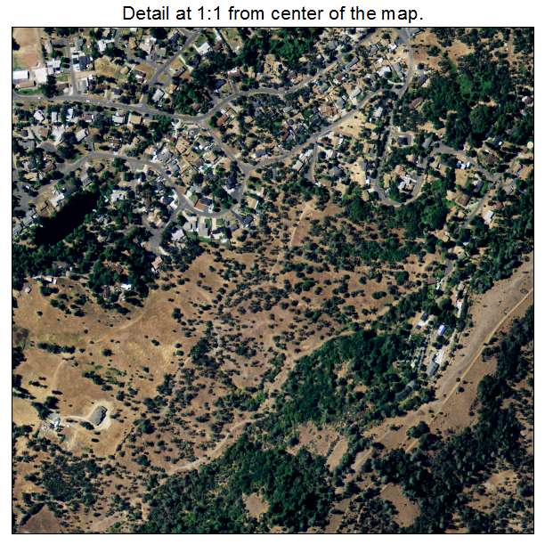 Soulsbyville, California aerial imagery detail