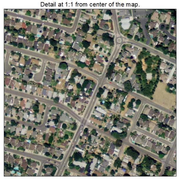 South Woodbridge, California aerial imagery detail