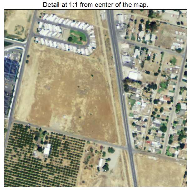 Strathmore, California aerial imagery detail