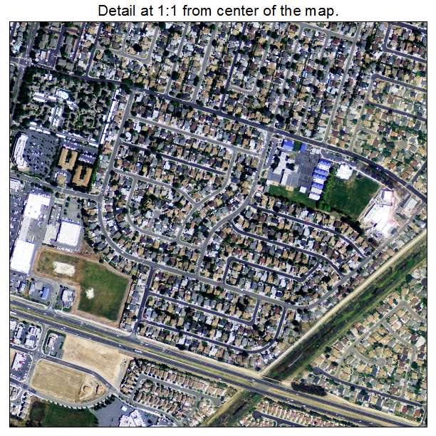 Suisun City, California aerial imagery detail