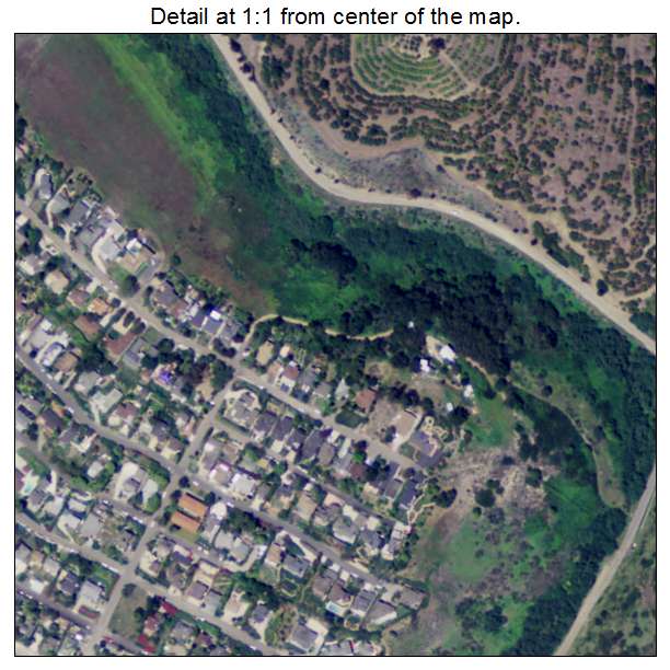 Summerland, California aerial imagery detail