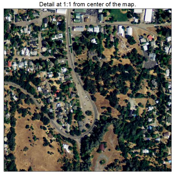 Sutter Creek, California aerial imagery detail