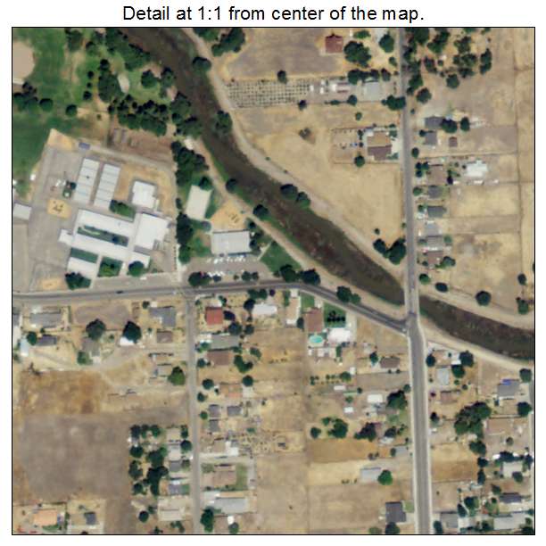Taft Mosswood, California aerial imagery detail