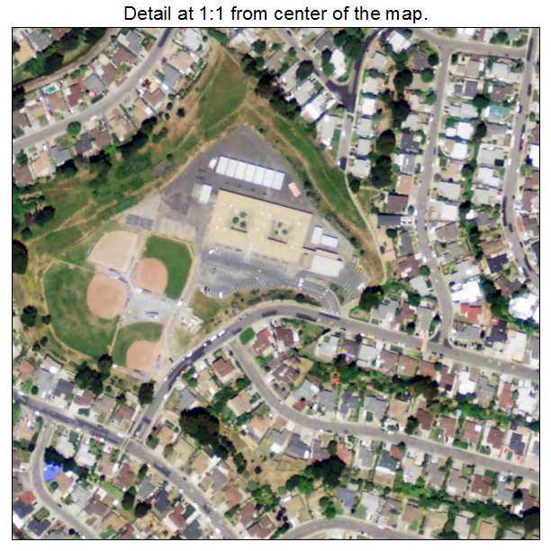 Tara Hills, California aerial imagery detail