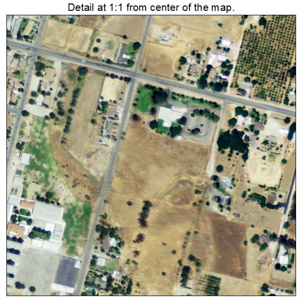 Terra Bella, California aerial imagery detail