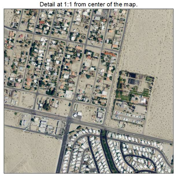 Thousand Palms, California aerial imagery detail