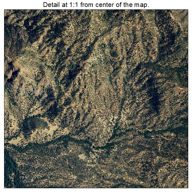 Three Rivers, California aerial imagery detail