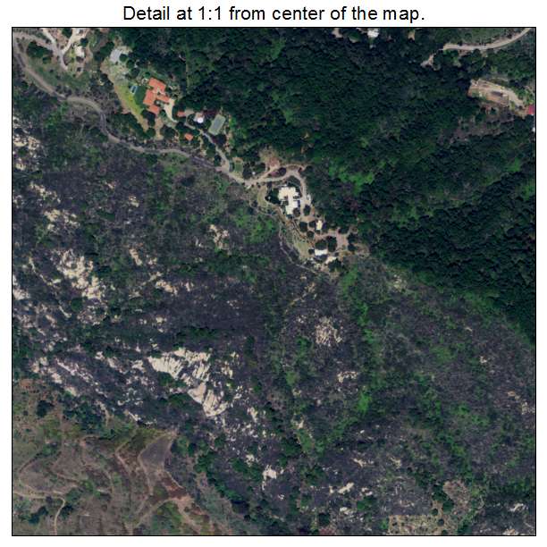 Toro Canyon, California aerial imagery detail