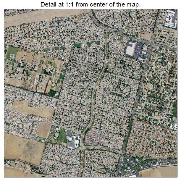 Tracy, California aerial imagery detail