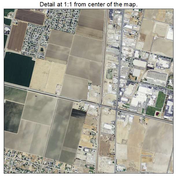 Tulare, California aerial imagery detail