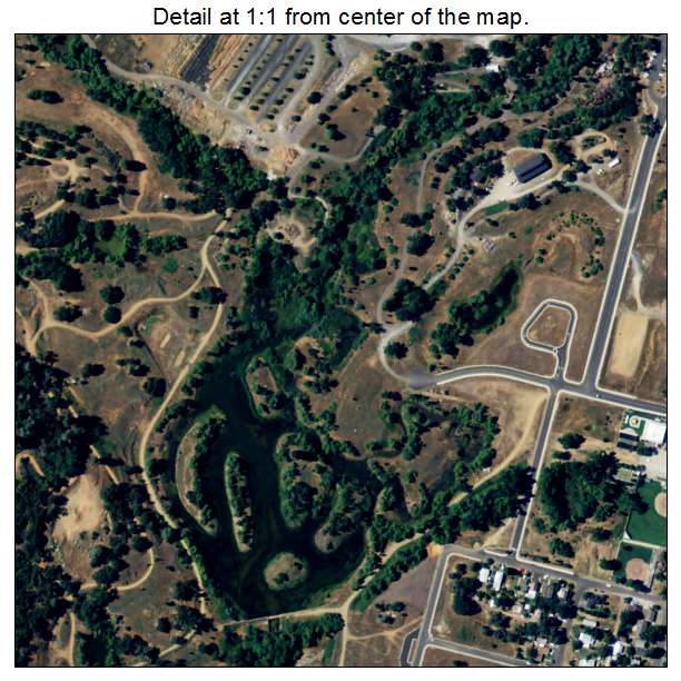 Tuolumne City, California aerial imagery detail