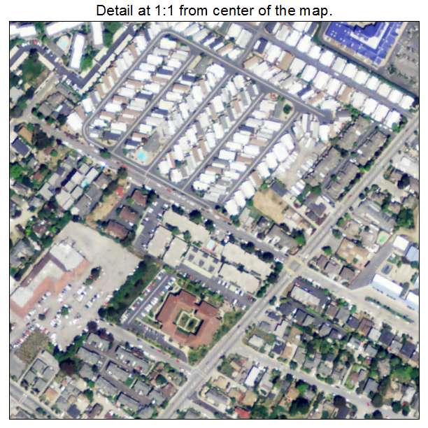 Twin Lakes, California aerial imagery detail