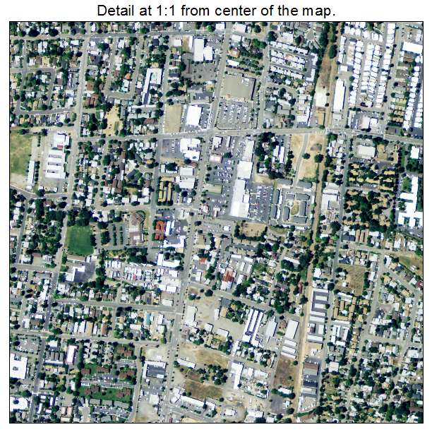 Ukiah, California aerial imagery detail