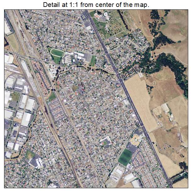 Union City, California aerial imagery detail