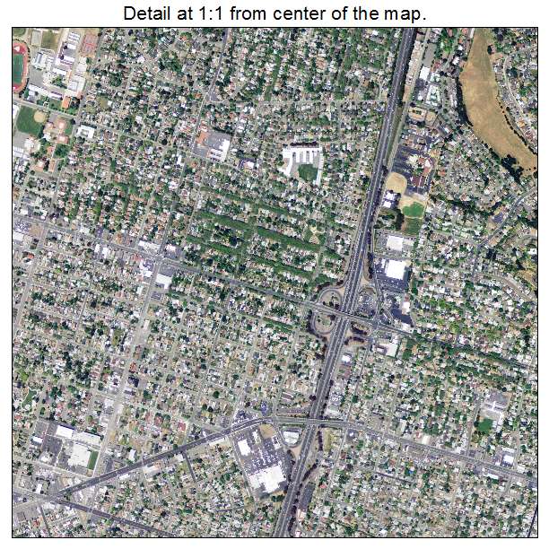 Vallejo, California aerial imagery detail