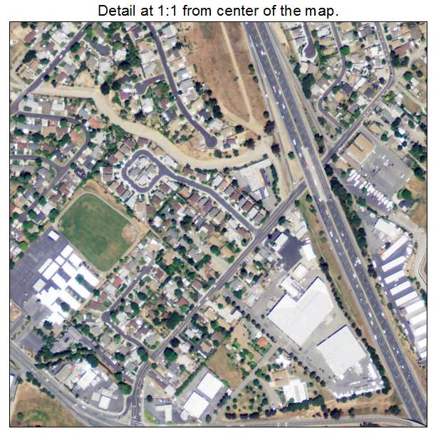 Vine Hill, California aerial imagery detail