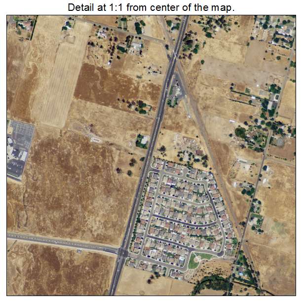 Vineyard, California aerial imagery detail