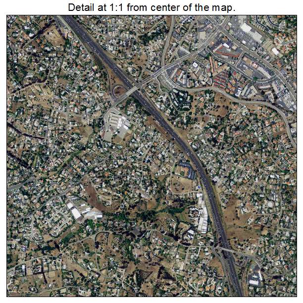 Vista, California aerial imagery detail