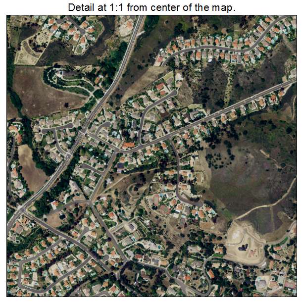 Walnut, California aerial imagery detail