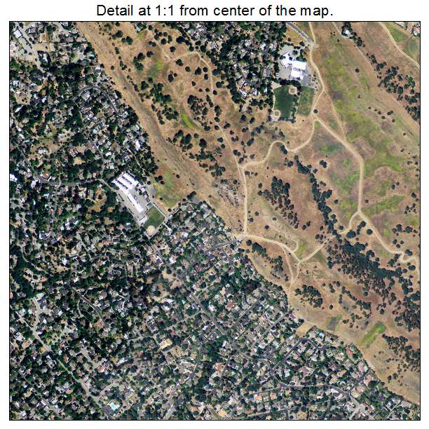 Walnut Creek, California aerial imagery detail